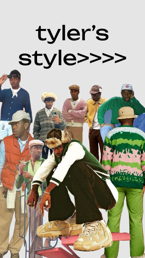 i know one of them isn’t tyler he fit the description ok #tylerthecreator #outfit #tylerthecreatorshuffle #shufflefyp Tyler The Creator Outfits Inspiration, Tyler The Creator Fashion, Tyler The Creator Outfits, Weirdcore Aesthetic, Classy Outfits Men, Black Men Street Fashion, Pastel Outfit, Street Fashion Men Streetwear, Color Inspo