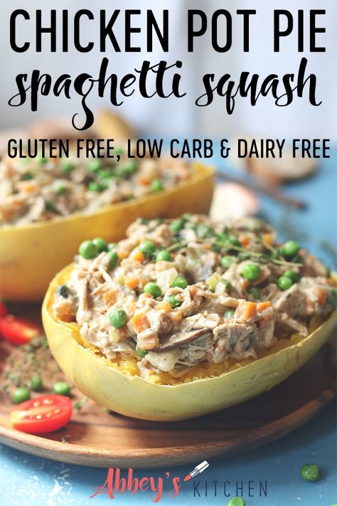 Spaghetti Squash Recipes Chicken, Spaghetti Squash Chicken, Low Carb Dairy Free, Diet Lunch, Dairy Free Low Carb, Low Carb Low Fat Recipes, Dairy Free Gluten Free, Chicken Spaghetti Squash, Spaghetti Squash Recipes