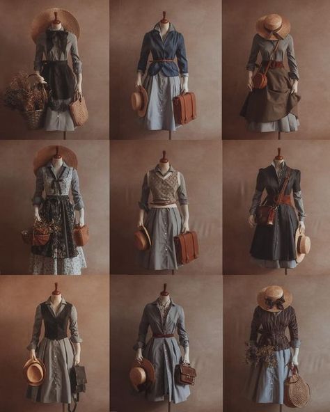 Adventure Clothes, Adventure Dress, Dark Academia Outfits, Dark Academia Outfit, Academia Outfits, Old Fashion Dresses, Steampunk Costume, Cute Comfy Outfits, Historical Fashion