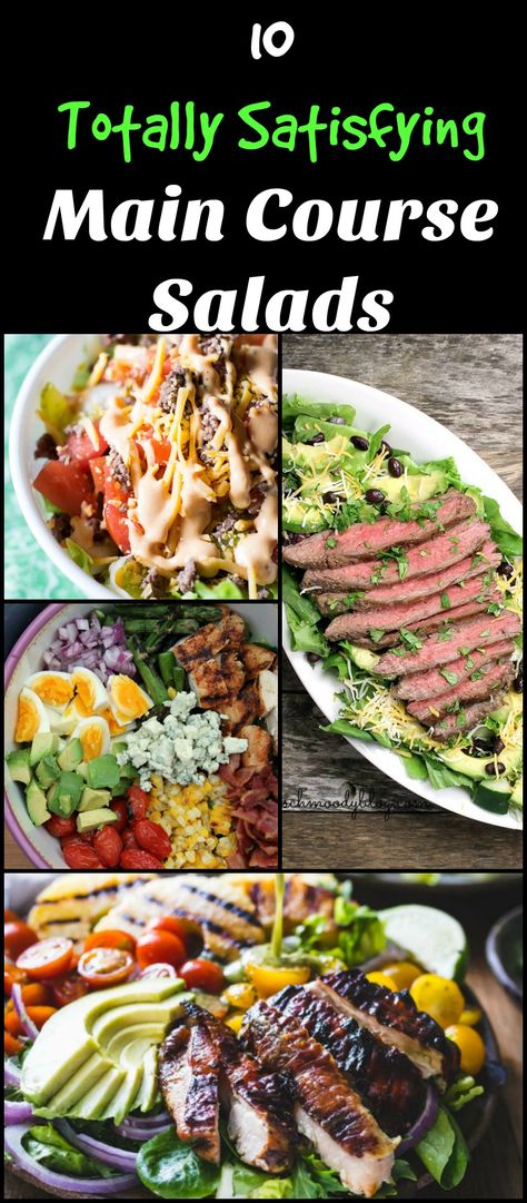 Main Course Salads, Entree Salads, Crab Salad Recipe, Layered Salad Recipes, Layered Salad, Chicken Steak, Best Salad Recipes, Salad Recipes For Dinner, Main Dish Salads