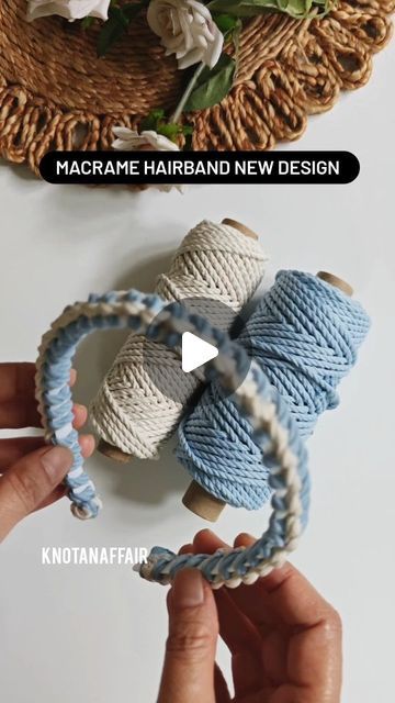 Macrame Hair Clips, Macrame Hair Accessories Tutorials, Hairbands Diy, Macrame Hairband, Macrame Hair Accessories, Hairband Tutorial, Hairband Handmade, Diy Macrame Tutorial, Diy Slides