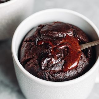 Best-ever self-saucing pudding in a mug Self Saucing Pudding In A Mug, Mug Pudding, Chocolate Self Saucing Pudding, Pudding In A Mug, Self Saucing Chocolate Pudding, Self Saucing Pudding, Family Desserts, Cake Mug, Chocolate Mug Cakes