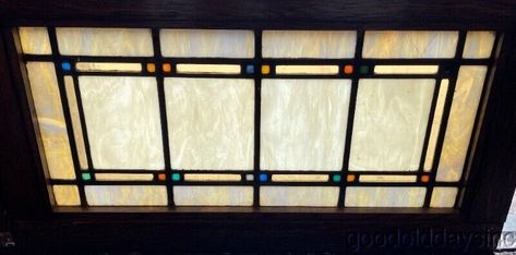 Antique Arts & Crafts Craftsman Style Stained Leaded Glass Transom Windows 33 18 | eBay Craftsman Stained Glass Panels, Leaded Glass Transom, Craftsman Windows, Stained Glass Transom, Glass Transom, Stained Glass Wall Art, Craftsman Bathroom, Transom Windows, Art And Craft Design