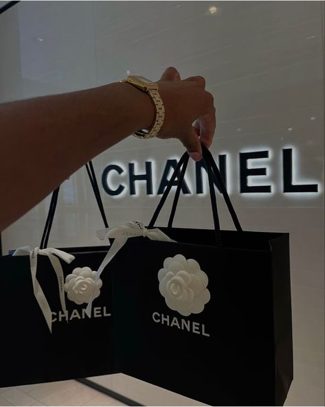 Women holding Chanel shopping bags Shopping Pictures, Chanel Aesthetic, Vision Board Party, Vision Board Images, Vision Board Photos, Career Vision Board, Vision Board Pictures, Aesthetic Bags, Dream Vision Board