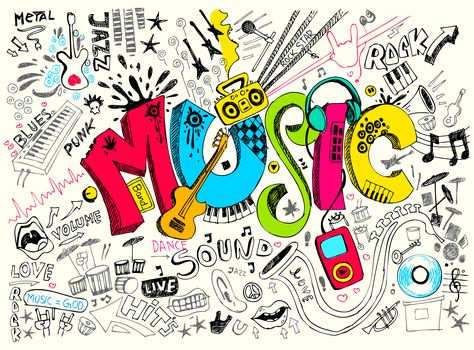 Music Graffiti, Music Doodle, Doodle Wall, Comic Pop Art, Love Sound, Music Illustration, Music Backgrounds, Graffiti Wallpaper, Tablet Cover