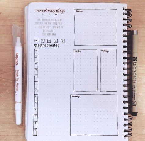 Bullet Journal Spreads Everyone Needs In Their Bujo for 2020 Daily Bujo Spread, Bullet Journal Daily Spread, Planer Organisation, Bullet Journal Spread Ideas, Planner Making, Journal Spread Ideas, Daily Bullet Journal, Happy Lady, Bullet Journal 2019