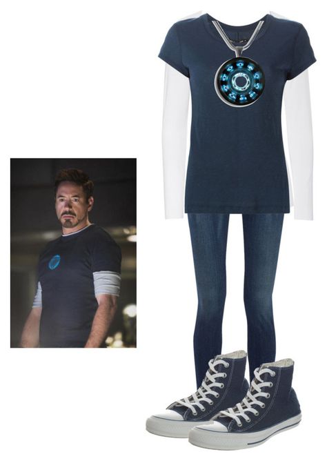 "Comic Con: Tony Stark" by westonfollower ❤ liked on Polyvore featuring rag & bone, Majestic, Converse, Avengers, ironman, TonyStark, comiccon and comicconfashion Tony Stark Outfit, Stark Outfit, Marvel Fashion, Tony Stark, Polyvore Outfits, Rag & Bone, Iron Man, Avengers, Converse