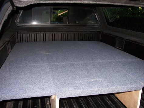 Light-weight sleeping platform for a tacoma - Photo How To Overland Tacoma, Pickup Camping, Tacoma Build, Camper Truck, Truck Bed Camping, Tacoma Truck, Camper Shells, Rv Ideas, Camper Ideas