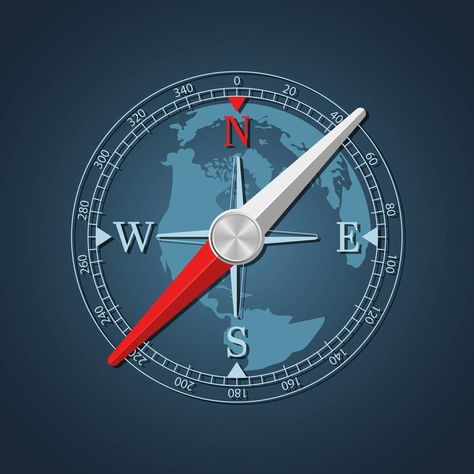 Magnetic compass vector design illustration isolated on background Compass Vector, Magnetic Compass, Compass Design, Vector Design, Design Illustration, Compass, Vector Art, Art Images, Illustration Design