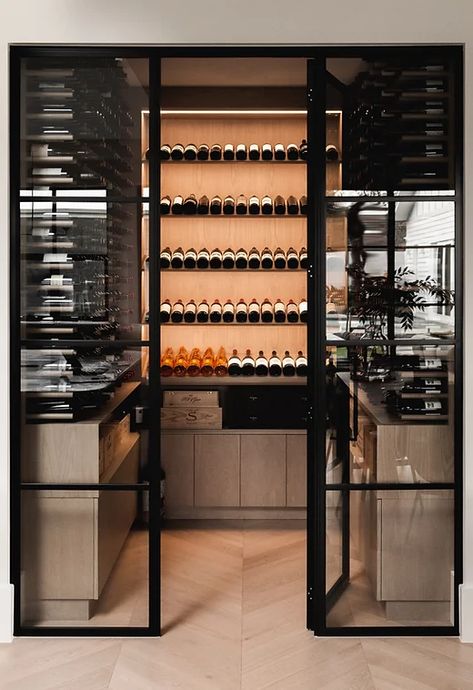 Wine Tranmere | Unique Space Wine Cellar Small, Wine Room Design, Space House, Glass Wine Cellar, Wine Cellar Door, Wine Closet, Diy Copper, Home Wine Cellars, Wine Tasting Room