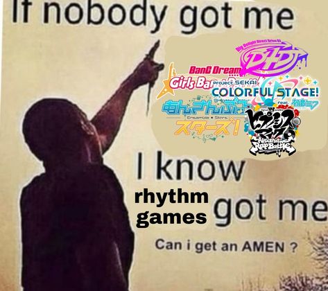 Funny Vent, Music Rhythm Games, Rythm Game, Roblox Memes, Fandom Funny, Rhythm Games, Keep Trying, Fb Memes, Ensemble Stars