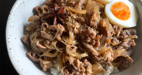 Star Anise Gyū Don Recipe by Hiroko Liston Anise Recipes, Star Anise, Rice Bowl, Rice Bowls, Boiled Eggs, Great Recipes, Most Popular, To Start, Rice