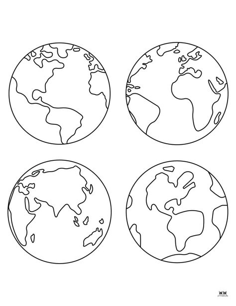 Ochrana Prírody, Earth Coloring Pages, Earth Day Coloring Pages, Earth Craft, Earth Drawings, Lap Book, Sistem Solar, Earth Day Crafts, Easy Coloring Pages