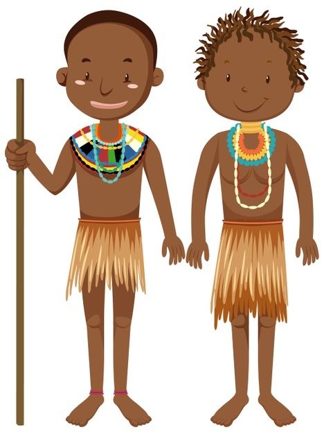 Ethnic people of african tribes in tradi... | Free Vector #Freepik #freevector #people #woman #man #girl African People Drawing, Tribe Drawing, African Cartoon, African Drawings, Tribes Man, Wedding Background Wallpaper, Maasai People, Man Clipart, Africa People