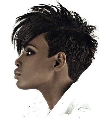 Formal faux hawks and other spikey-haired awesomeness | Offbeat Bride Female Mohawk, Short Mohawk, Short Black Hair, Boo Sign, Weave Styles, Cold Cuts, Head Shoulders, Mohawk Hairstyles, Sassy Hair