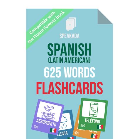 Fluent Forever, Most Common Spanish Words, Common Spanish Words, Words In Spanish, Words List, Spaced Repetition, Learning Spanish Vocabulary, Nouns And Adjectives, Learn Another Language