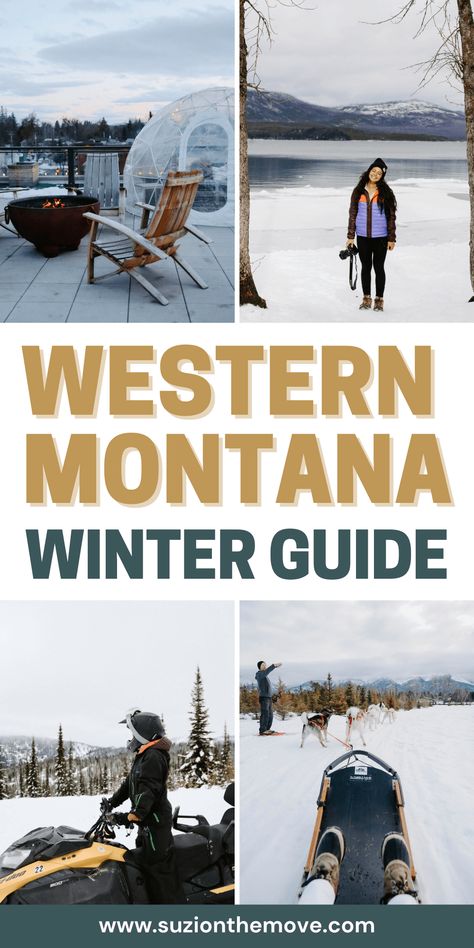 Find the best winter things to do in Western Montana! Enjoy exciting winter sports, scenic beauty, and unique local experiences that make this region perfect for winter travel. — montana winter travel guide | montana winter things to do | montana winter aesthetic | montana winter photography | montana winter itinerary | places to visit in montana in winter | what to do in montana in winter Montana In Winter, Montana Travel Guide, Travel Montana, Montana Winter, Western Montana, Montana Travel, Winter Things, Big Sky Montana, Dude Ranch