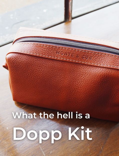 Whenever and wherever you travel, there are a few staple items that will help you stay fresh and keep you organized throughout your trip. Inside the perfect carry-on, you need something to transport all of your essential items that keep you looking good away from home. Here is where the Monte & Coe Dopp Kit comes in. The combination of vegetable tanned leather, its sleek size, and water-resistant interior, we designed the best toiletry bag to carry all of your personal essentials. Dopp Kit Essentials, Dopp Bag, Leather Dopp Kit, Travel Essentials Men, Dopp Kit, Essential Items, Stay Fresh, Toiletry Bag Travel, Travel Kits