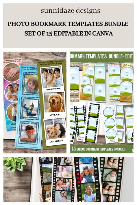 Free Printable Bookmarks Templates, Bookmarks Template, Photo Bookmarks, Free Printable Bookmarks, Bookmark Template, Custom Bookmarks, Unique Bookmark, Gift For Parents, How To Make Bookmarks