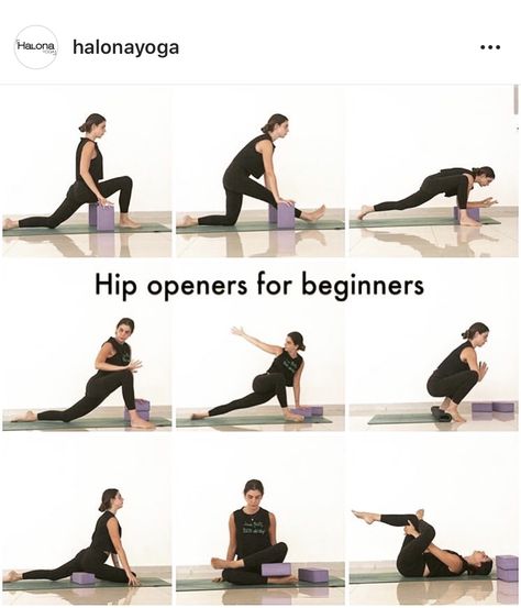 Hip Openers Yoga, Yoga Blocks Exercises, Hata Yoga, Hip Opener, Hip Opening Yoga, Yin Yoga Sequence, Yoga Routine For Beginners, Yoga Poses Advanced, Yoga Props