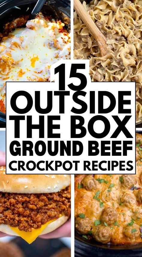 15 Easy Ground Beef Recipes for the Slow Cooker Ground Meat Crock Pot Recipes, Ground Beef Slow Cooker Meals, Ground Beef Slow Cooker Recipes Healthy, Hamburger Meat Recipes Crockpot Easy, Cook Ground Beef In Crock Pot, Crock Pot Ground Beef Recipes Easy, Slow Cook Ground Beef Recipes, Hamburger Crockpot Recipes Easy, Recipes With Ground Beef Crockpot