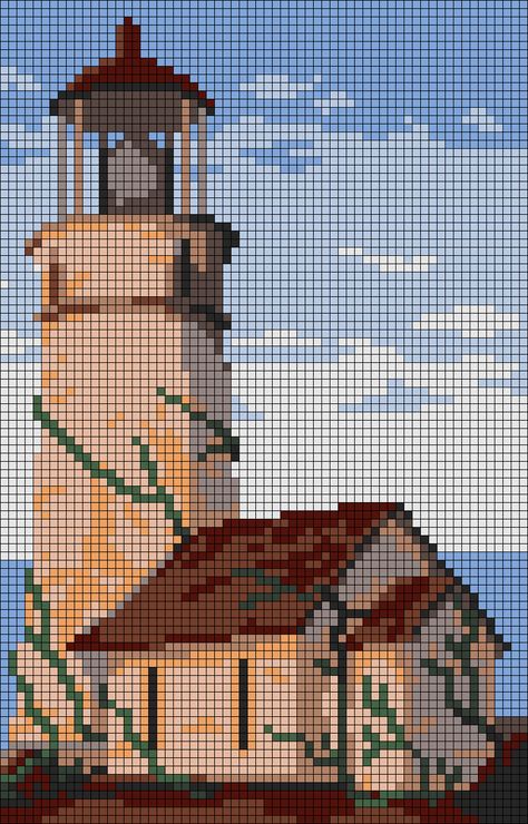 Alpha pattern #172713 | BraceletBook Beaded Pictures, Grid Crochet, Emoji Drawings, Cross Stitch Landscape, Pixel Crochet, Beads Pictures, Crochet Tapestry, Alpha Pattern, Tapestry Crochet