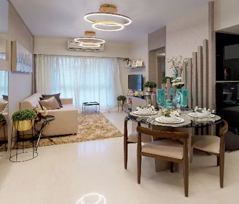 3 BHK Apartments at Lodha Palava Cheap Bedroom Decor, Living Room Dining Room Combo, Beach Home Decor, Dining Room Combo, Small Living Room Decor, Retro Ideas, Living And Dining Room, Beach Home, Easy Home Decor