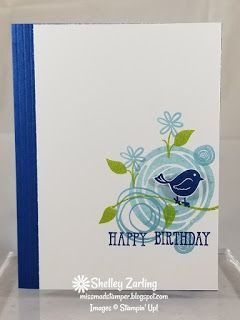 Su Swirly Scribbles, Swirly Designs, Watercolor Birthday Cards, Bird Birthday, Birthday Stamps, Bird Stamp, Birthday Cards For Men, Paper Creations, Bird Cards