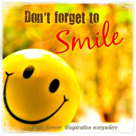 Don't forget to #smile ~ #quotes #inspirationalquote Smiley Face Quote, Smile Qoutes, Smile Images, Dont Forget To Smile, Get Happy, Smiles And Laughs, Morning Pictures, Reasons To Smile, Just Smile