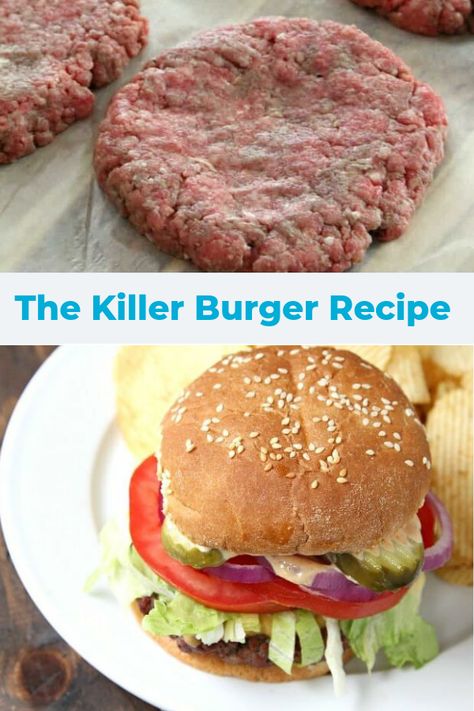 Homemade Hamburger Patties, Grilled Burger Recipes, American Burger, Summer Grill, Recipes Steak, Burger Recipes Beef, Bbq Burger, American Burgers, Burger Seasoning