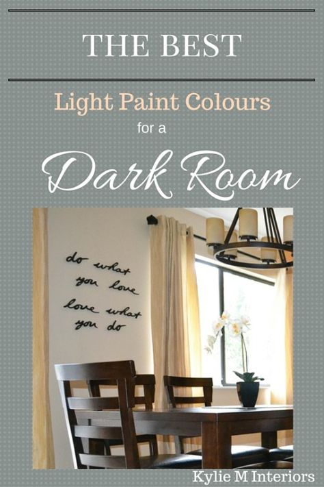 the light paint colours for a dark room or family room Dungeon Decor, Family Room Paint Colors, Off White Paint Colors, Family Room Paint, Basement Painting, Light Paint Colors, Basement Guest Rooms, Dark Living Rooms, A Dark Room