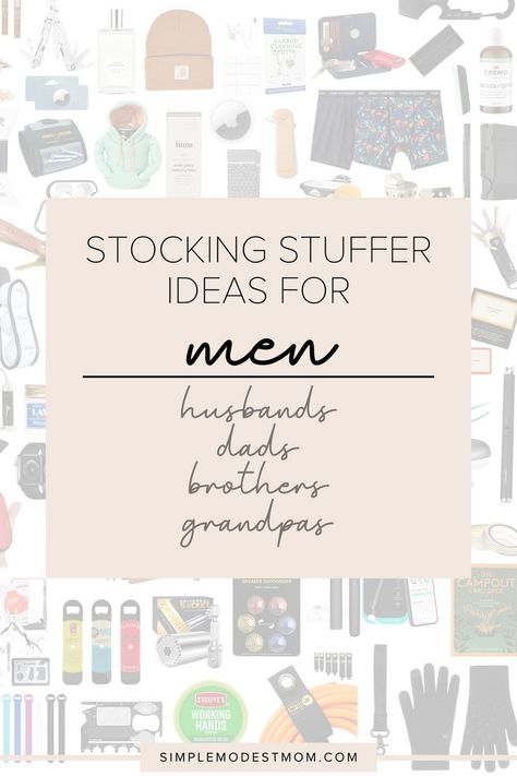 I’ve carefully curated the ultimate stocking stuffer guide that fits into a variety of price points and is tailored specifically for men. Whether you're on a tight budget or willing to splurge a little, this gift guide has got you covered. #stockingstuffers #giftguide #giftideas #men #christmas #gifts #guys Stocking Stuffers For Guys, Wife Gift Guide, Mens Holiday Gift Guide, Sticking Stuffers, Modest Mom, Stocking Stuffers For Mom, Stocking Stuffers For Adults, Diy Screen Printing, Stocking Stuffers For Men