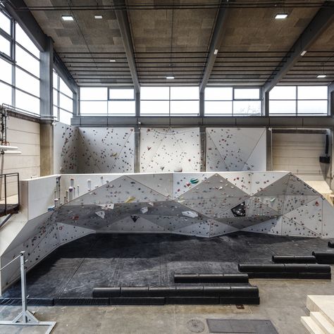 Gym Decor Ideas, Gym Architecture, Dark Academia Interior, Rock Climbing Training, Home Climbing Wall, Bouldering Gym, Playgrounds Architecture, Rock Climbing Gym, Cool Gym