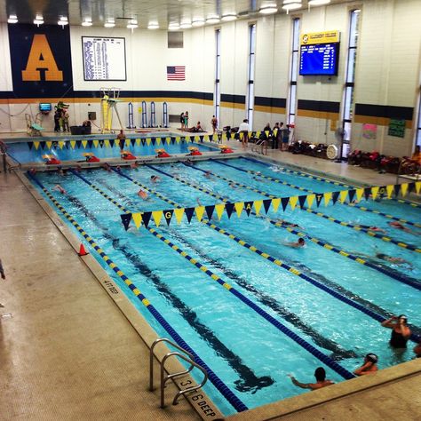 Allegheny College varsity swim team Swim Life, Swim Team, Swimming Pools, Basketball Court, Track, Swimming, Sleep, Pool