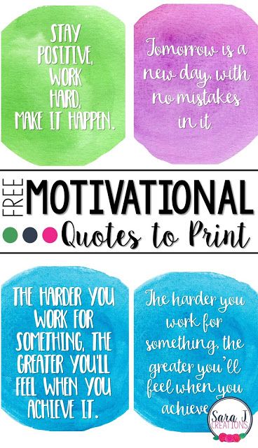 Printable Motivational Quotes | Classroom Freebies | Bloglovin’ Quotes To Print, Printable Motivational Posters, Motivational Quotes For Teachers, Free Motivational Quotes, Printable Motivational Quotes, Free Printable Quotes, Motivational Printables, Classroom Desk, Quotes For You