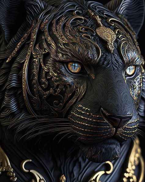 Macan Kumbang, Wild Animal Wallpaper, Tiger Artwork, Panther Tattoo, Lion Photography, Devian Art, Artistic Pictures, Black Tiger, Beautiful Wallpaper For Phone