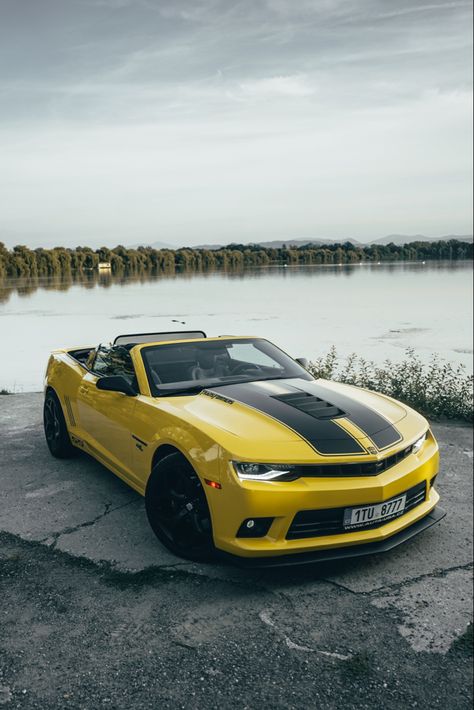 Chevrolet Camaro Yellow, Chevrolet Camaro Bumblebee, Yellow Camaro, Camaro Convertible, Camaro Car, Camaro Zl1, Rims For Cars, Chevrolet Traverse, Chevrolet Equinox