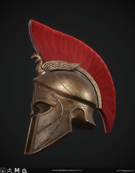 Mercenary Outfit, Centurion Helmet, Spartan Art, Spartan Shield, Roman Tattoo, Ac Odyssey, Roman Armor, Roman Helmet, Gladiator Helmet