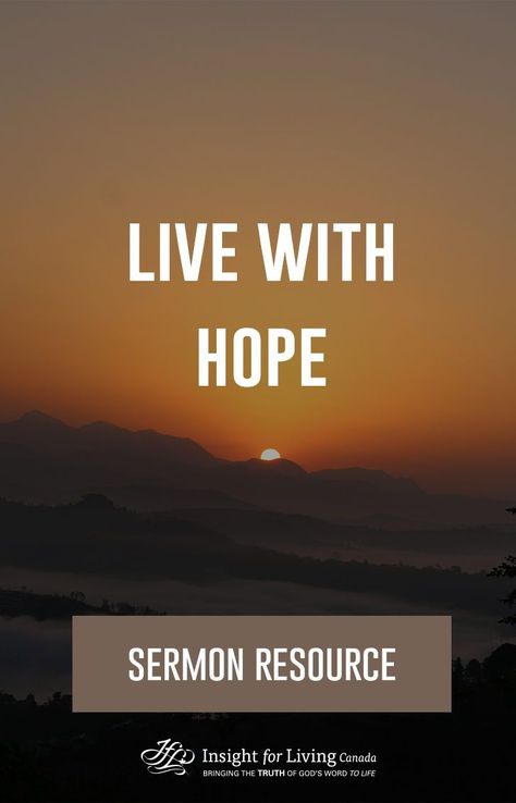 Live With Hope - Sermon Resource Chuck Swindoll, Easter Messages, Easter Morning, Daily Life, Easter