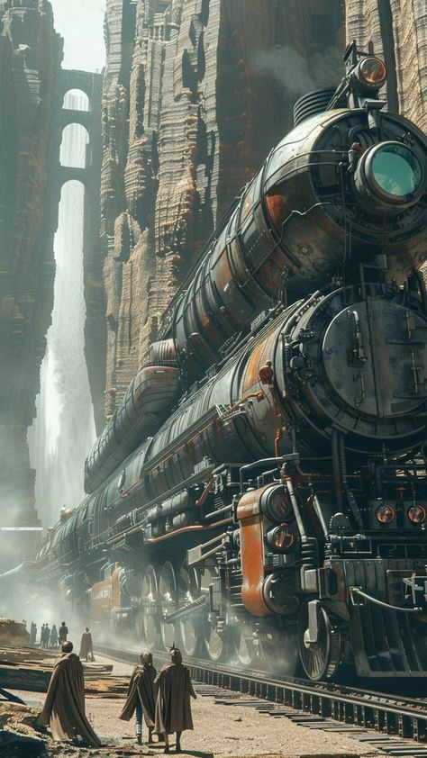 Frostpunk Art, Dystopia Wallpaper, Steampunk Spaceship, Steampunk Train, Steampunk Vehicle, Steampunk City, Steampunk Artwork, Steampunk Aesthetic, Science Fiction Artwork