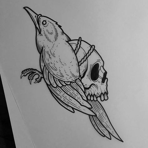 Modern Tattoo Ideas, Tattoo Ideas For Guys, Backpiece Tattoo, Vogel Tattoo, Tier Tattoo, Kunst Tattoos, 4 Tattoo, Raven Tattoo, Spooky Tattoos