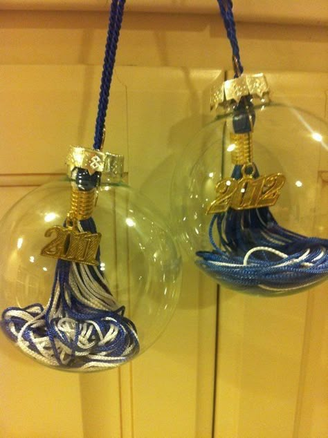 Great idea to reuse your graduation tassels: turn them in to Christmas ornaments. Graduation Tassel Ornament, Graduation Tassel, Tassel Ornament, Breaking In, Graduation Party Ideas, Noel Christmas, Graduation Ideas, Crafty Craft, Craft Time