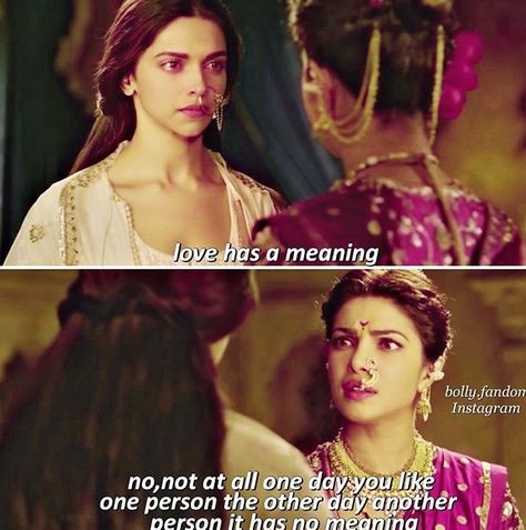 Bollywood Flirty Lines, Bajirao Mastani Quotes, Bajirao Mastani Aesthetic, Kashibai Priyanka Chopra, Flirty Lines, Bajirao Mastani, Best Movie Lines, Movie Dialogues, Desi Jokes