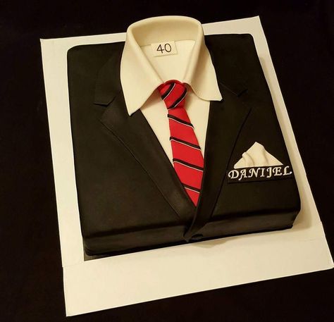 Suit cake Suit Birthday Cake For Men, Suit Cake Designs For Men, Suit Cake For Men, Suit Cake, Boy Communion Cake, Cake Design For Men, Tuxedo Cake, Cake 3d, 25th Birthday Cakes