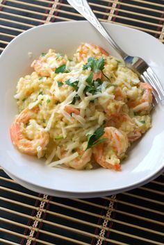 Elevated Cooking, Lobster Stock, Easy Risotto, Shrimp Risotto, Cooked Shrimp, Goulash Recipe, Shrimp Dishes, Risotto Recipes, Asiago