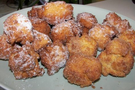 My husband can remember standing on a chair at the table to be tall enough to watch his Grandma make doughnuts. Unfortunately I cant find her recipe but this one is from a different German Grandma and sounds much easier than what he describes to me! From Good Ol Cotton Pickin Recipes, Burton Cotton Gin, Burton, TX Drop Doughnut Recipe, Homemade Doughnut Recipe, Brunch Muffins, Doughnut Recipe Easy, German Dishes, Drop Cake, Doughnuts Recipe, Cotton Gin, Homemade Doughnuts