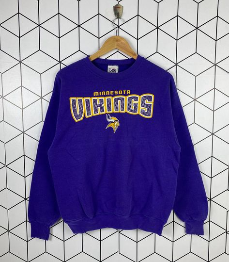 Excited to share this item from my #etsy shop: Vintage 90s Vikings Minnesota Nfl Sweatshirt Crewneck By Lee Vintage Beer Shirts, Ucla Sweatshirt, Vikings Minnesota, Lee Price, Disneyland Sweatshirt, Nfl Sweatshirt, Football Sweatshirt, Disney Sweaters, Sweatshirt Crewneck