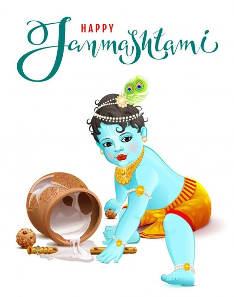 Happy krishna janmashtami. blue boy god ... | Premium Vector #Freepik #vector #cartoon #celebration #festival #feather Lord Krishna Birthday, Janmashtami Greetings, Birthday Greetings For Sister, Radhakrishna Love, Krishna Birthday, Janmashtami Celebration, Gold Loan, Happy Krishna Janmashtami, Good Morning Krishna