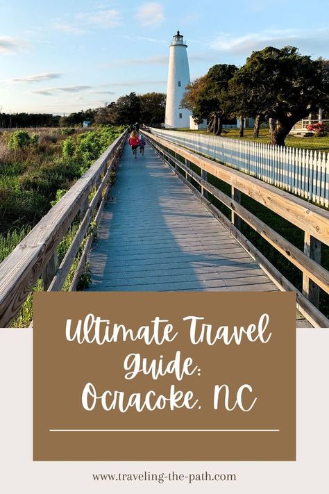 Looking for a new beach adventure? Look no further than Ocracoke, NC. Here's why... Ocracoke Island, Beach Adventure, Railroad Tracks, Travel Guide, Travel Destinations, Travel, Travel Guides