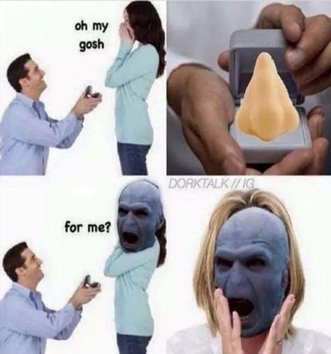 Voldemort Nose, Voldemort Funny, Funny Harry Potter Jokes, Lord Voldemort, Harry Potter Jokes, Memes Humor, Harry Potter Funny, Awkward Moments, Funny Relationship